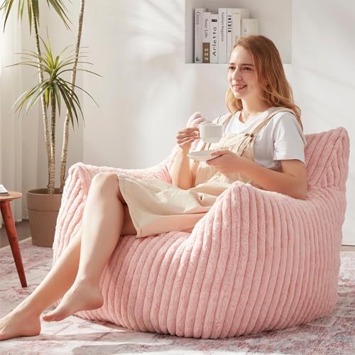 Giant Bean Bag Chair with Filling and Armrests for Adults Teens P241564