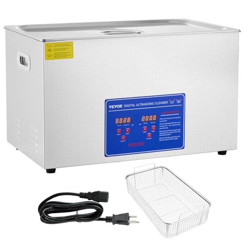 VEVOR 15L Ultrasonic Cleaner 40kHz with Digital Timer and Heater N422