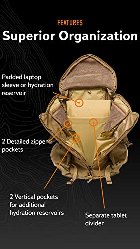Mystery Ranch 2 Day Backpack Tactical Daypack Molle Hiking Packs, Foliage, SM/MD X833