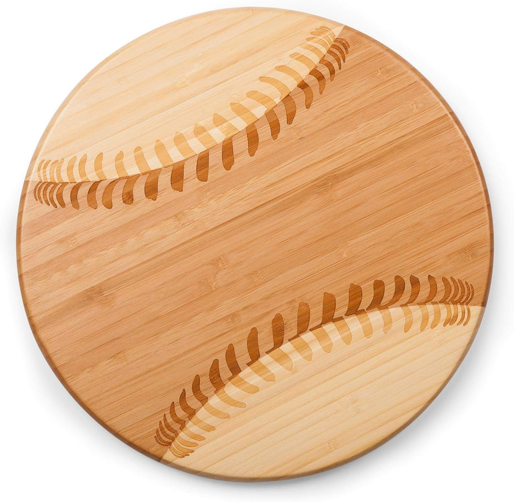 TOSCANA Picnic Time Home Run Baseball Cheese Board Bamboo C331200