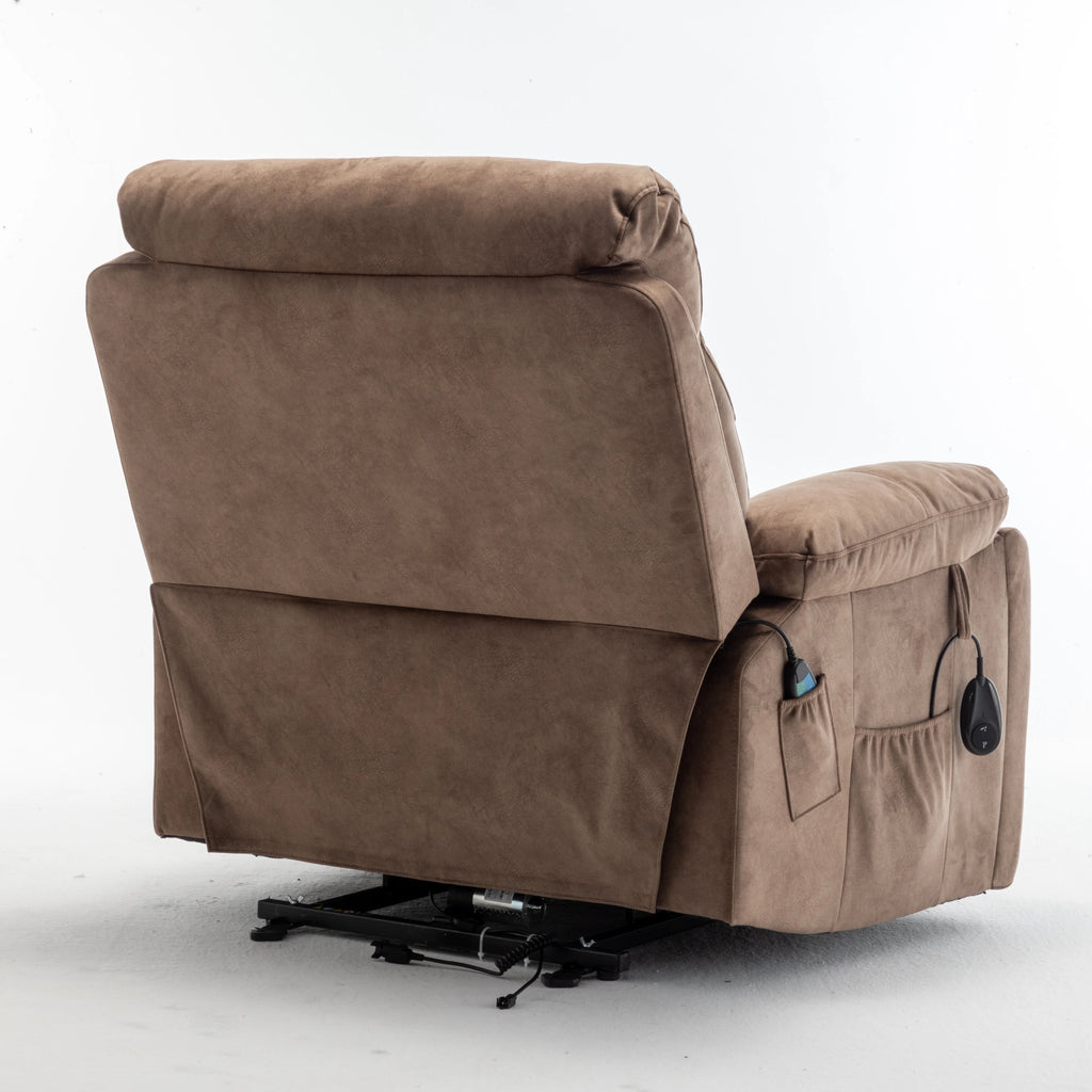 Legahome Power Lift Recliner Chair for Elderly with Heat and Massage, Dark Brown T270145
