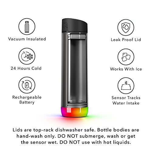 Hidrate Spark PRO Smart Water Bottle 21oz Black A15354