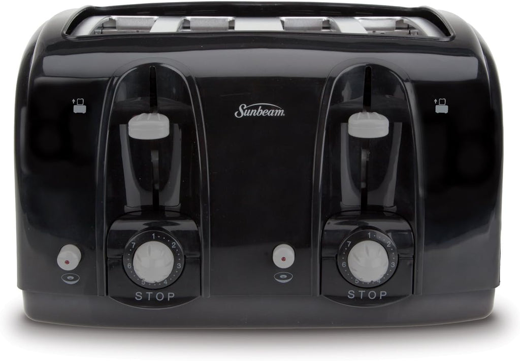 Sunbeam Wide Slot 4-Slice Toaster, Black A988