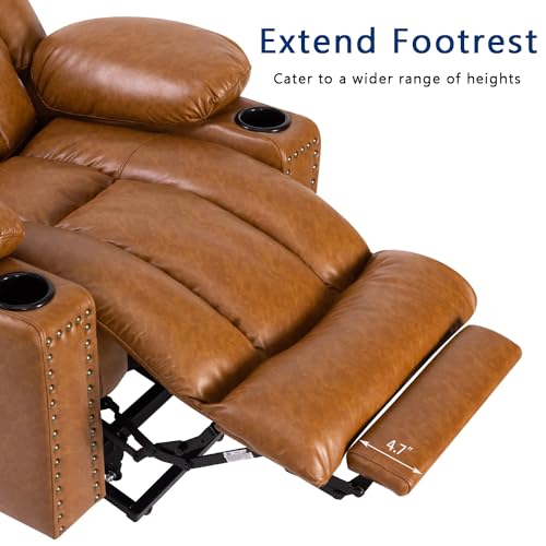 Large Power Lift Chair Recliner for Elderly with Heat and Massage, Dark Brown W500