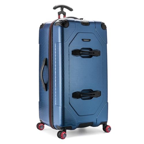 Traveler's Choice Maxporter II Hardside Polycarbonate Suitcase with Spinner Wheels, Carbon Gray, 30" Trunk Luggage