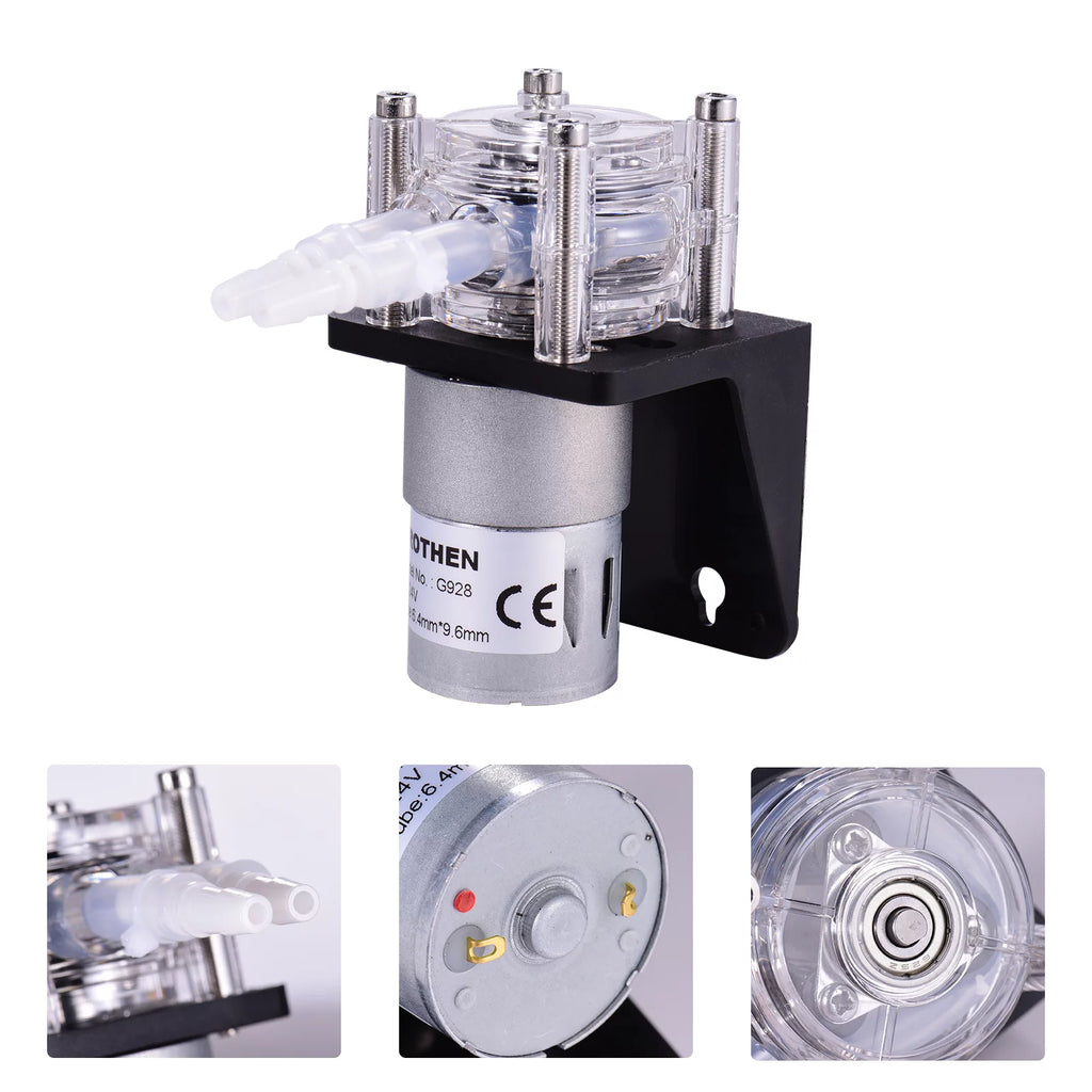 GROTHEN DC 12V Peristaltic Dosing Pump with Silicone Tubing for Aquarium Lab V944