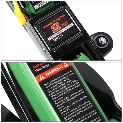 DNA MOTORING Floor Jack 3 Ton Low Profile Heavy Duty Hydraulic Car Jack, Black T11604