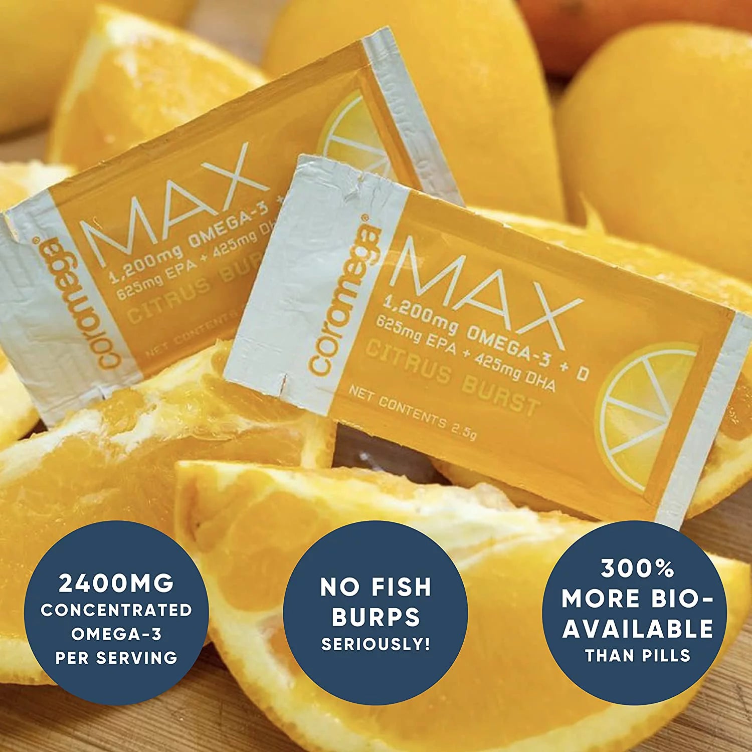 COROMEGA Max Citrus Burst Omega 3 30 CT J6515