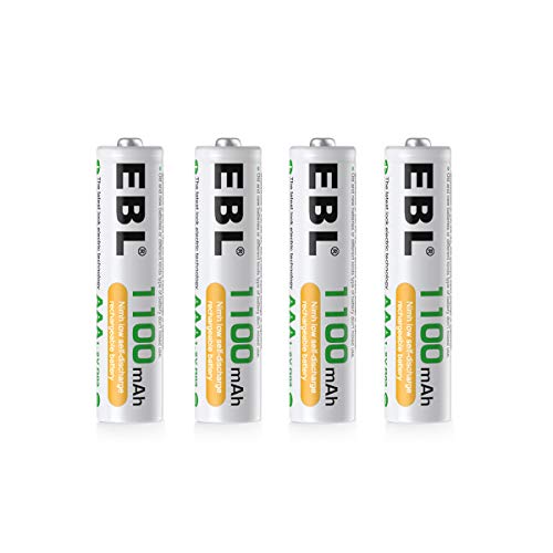 EBL AAA Rechargeable Batteries 24 Counts, Ni-MH Rechargeable AAA Batteries 1100mAh 1.2V Batteries