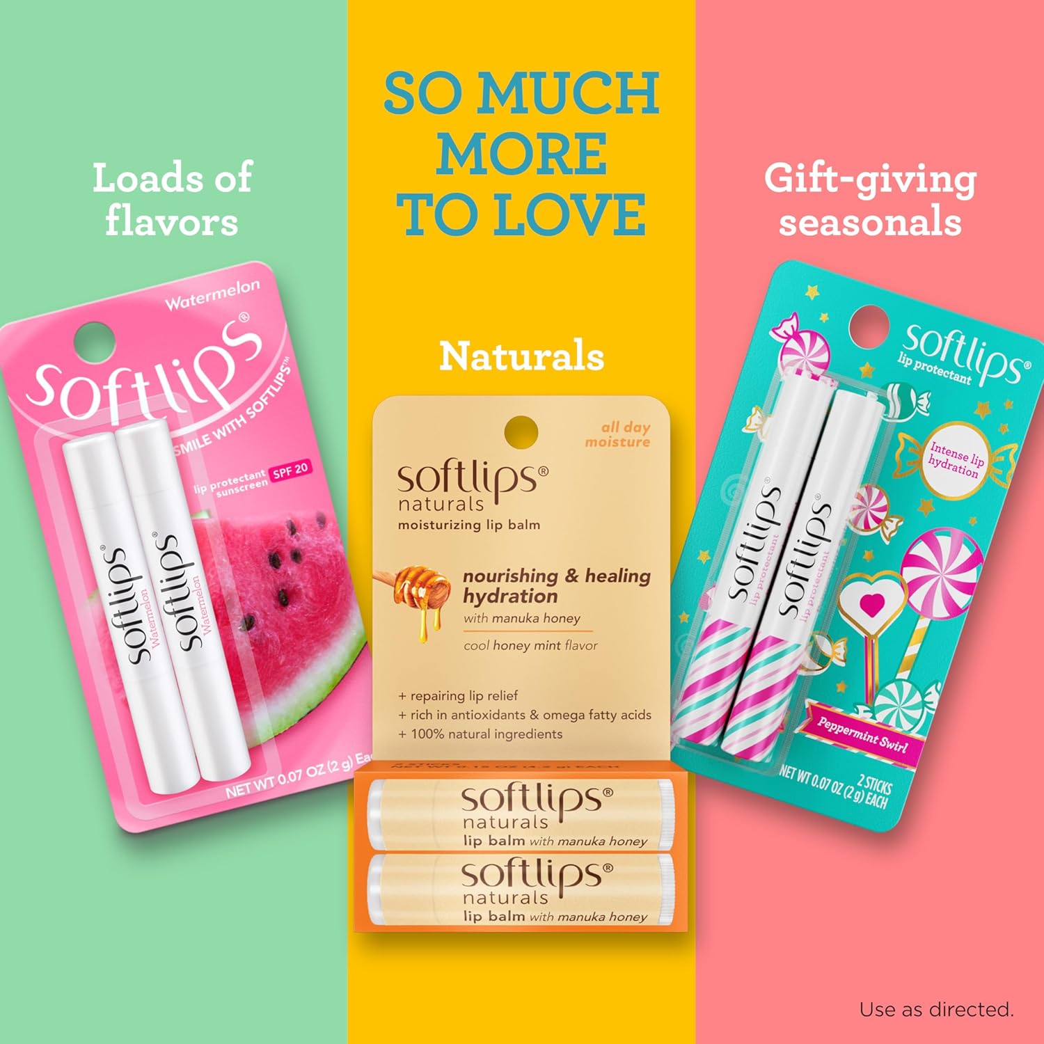 Softlips Watermelon Lip Balm 2-Pack SPF 20 Z81884