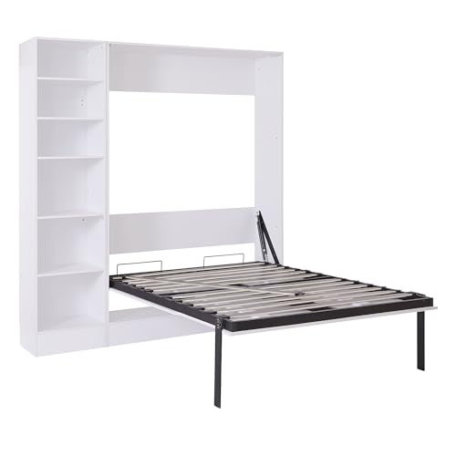 Ball & Cast Murphy Bed Queen Size with Cushion, White B692