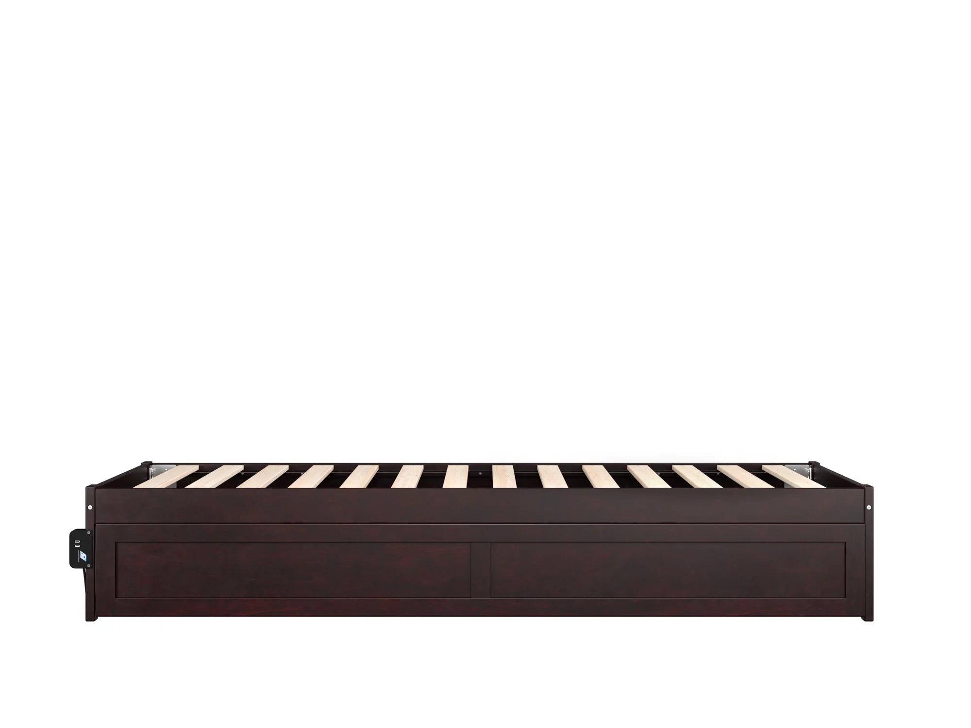 AFI Colorado 14" Twin XL Wood Platform Bed Frame with Trundle, Espresso W709