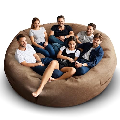 Bean Bag Chair for Adults 3FT, Soft Removable Cover, Light Gray M535251