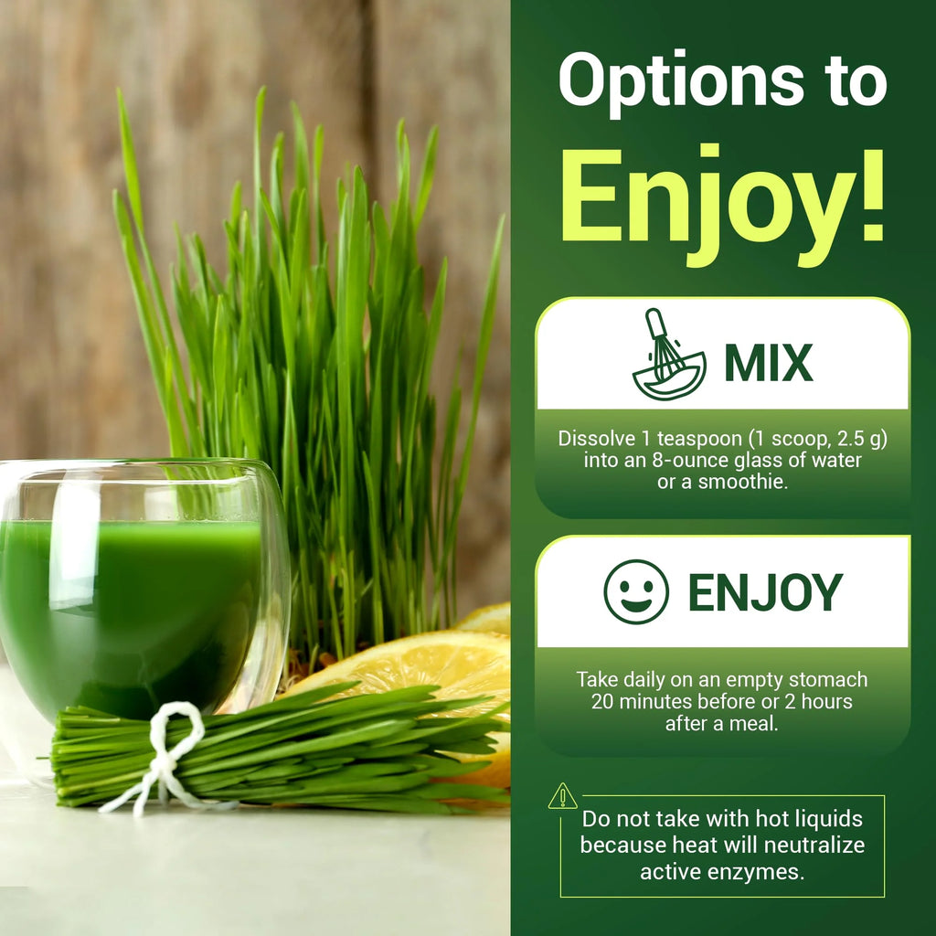 Dr. Berg Organic Wheatgrass Powder, Lemon Flavor, 164g I480
