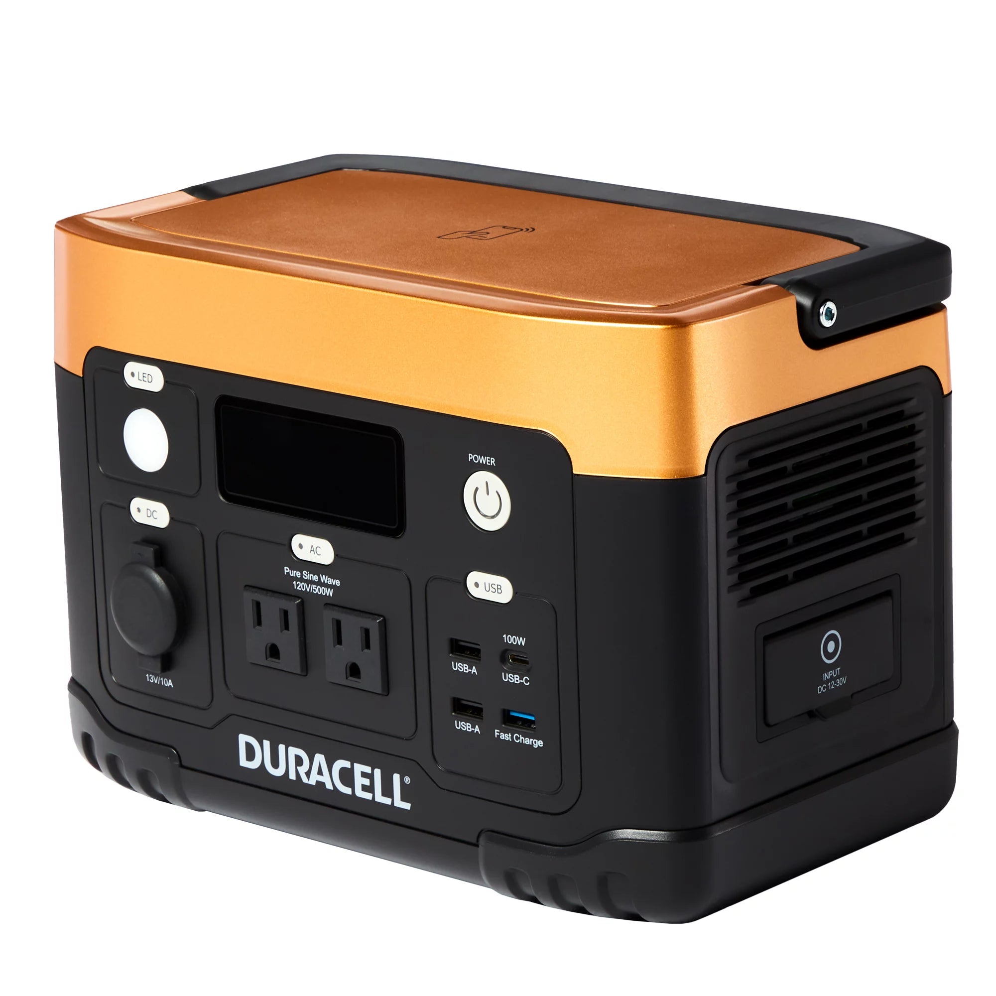 Duracell Portable Power Station 500W 515Wh Lithium Battery Backup Solar Generator R378
