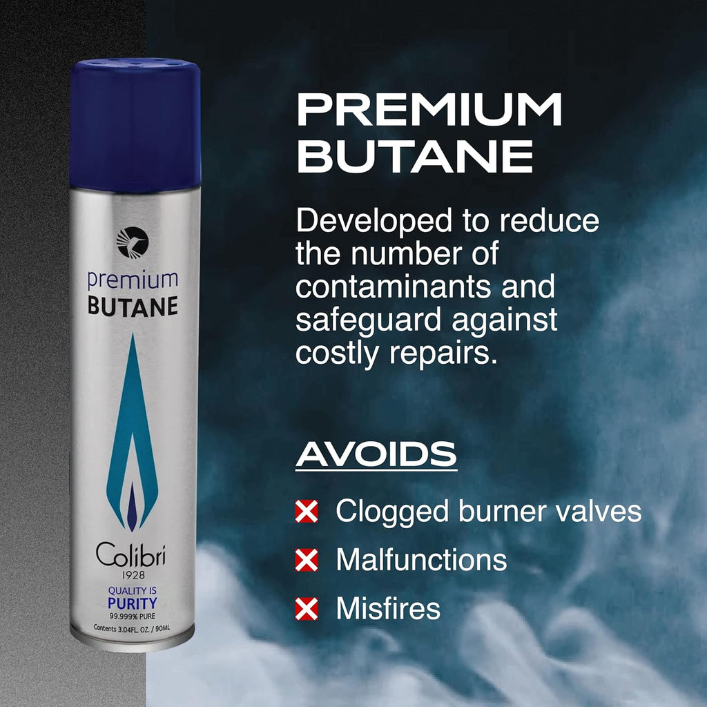 Colibri Premium Butane Fuel Refill for Lighters, 90ml, Pack of 2 A11574