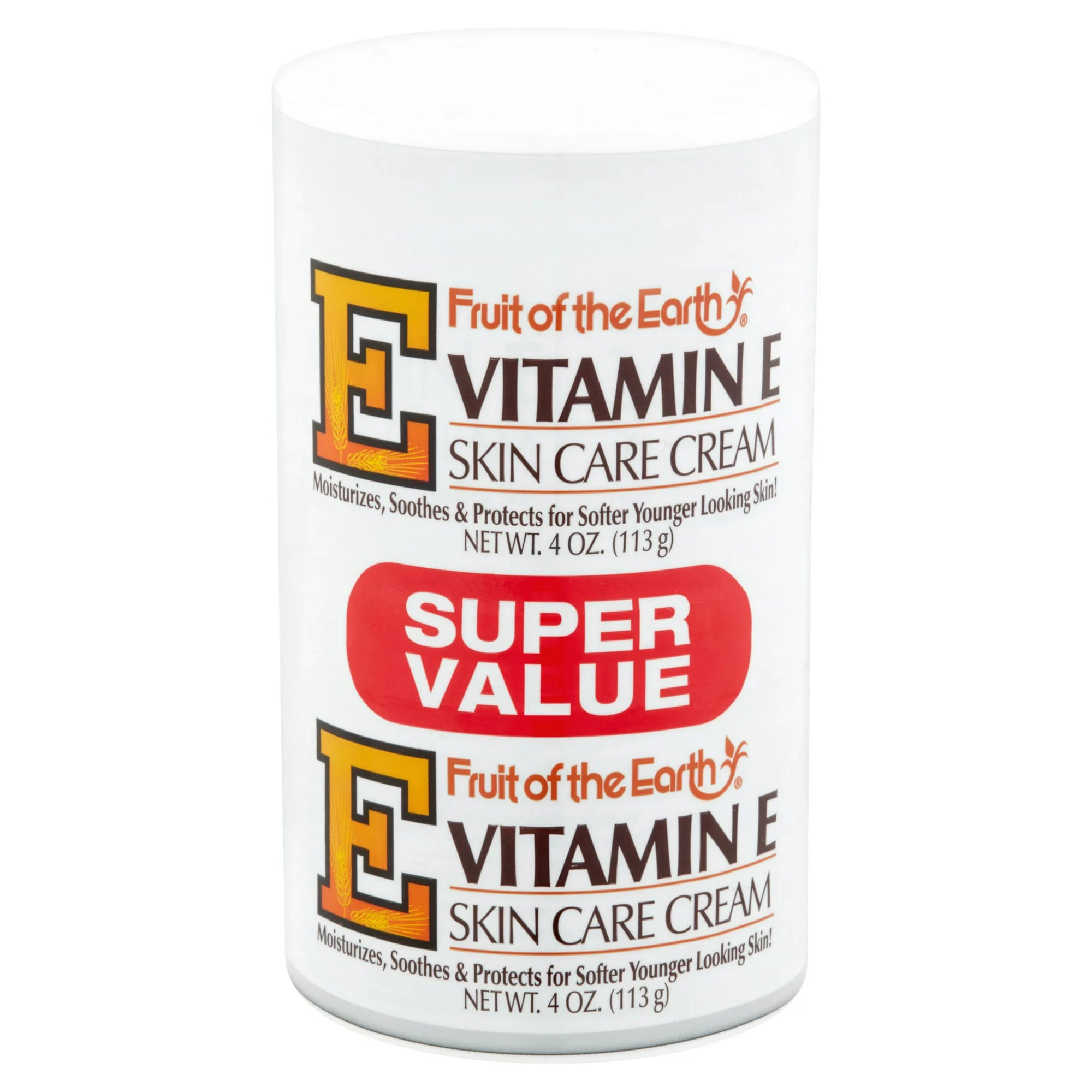 Fruit of The Earth Vitamin-E Skin Care Cream, 4 oz, 6 Pack M7728