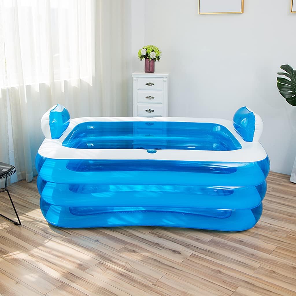 Inflatable Adult Bath Tub 2 Person Freestanding with Electric Air Pump H512946