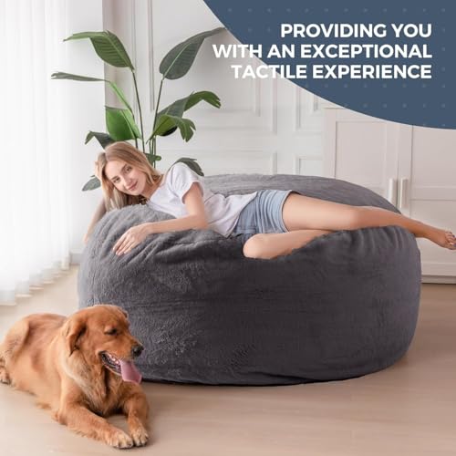 MAXYOYO Giant Bean Bag Chair Bed for Adults, Convertible Floor Sofa G466