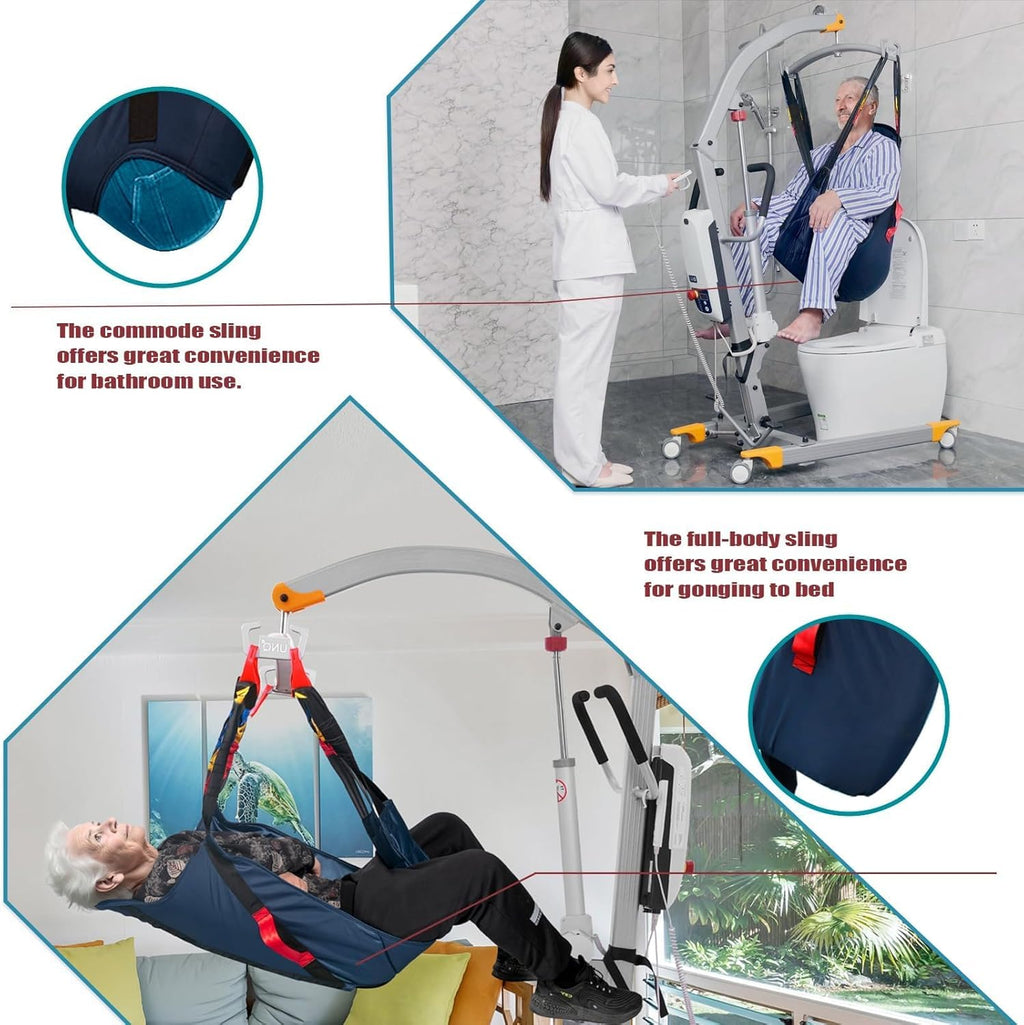Aluminum Folding Electric Patient Lift with MOTECK Motor for Home T931