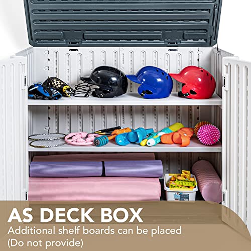 Devoko Resin Outdoor Storage Shed 34 Cu Ft Waterproof Patio Cabinet K8129