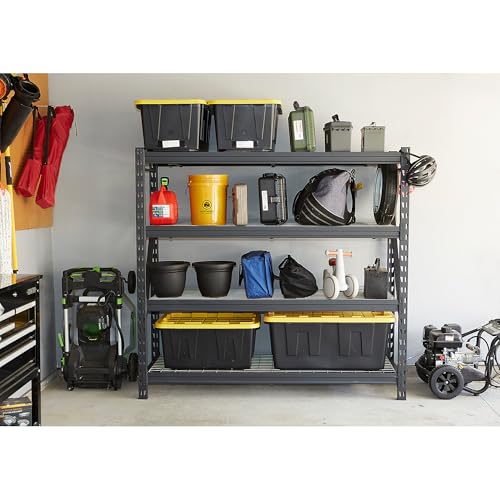 Ironton 4-Tier Industrial Steel Shelving Unit, 8000-Lb Capacity B81608