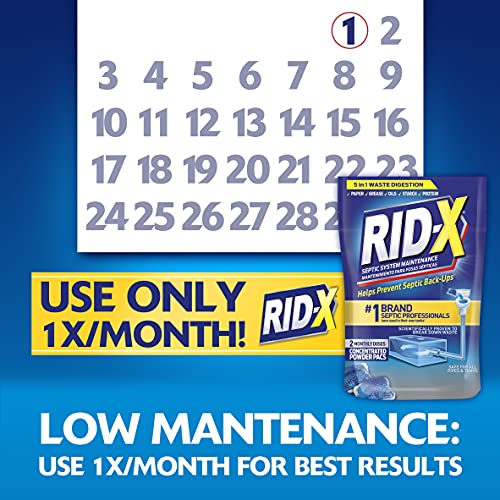 Rid-X Septic System Treatment Dual Action Septi-Pacs, 3-Month Supply S589