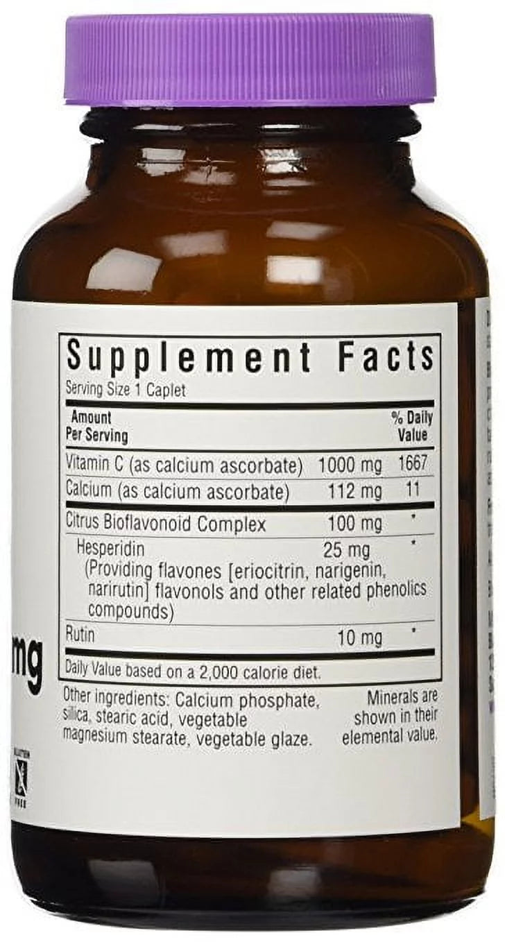 Buffered Vitamin C-1000 mg 90 Caplets by Bluebonnet V6743