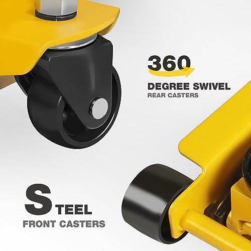 YELLOW JACKET 2.5 Ton Trolley Jack with Carrying Case, 5500 lb Capacity N593266