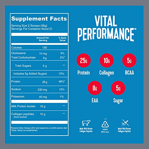 Vital Proteins Performance Powder, Chocolate, 1.72lb O52056