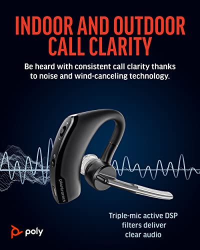 Poly Voyager Legend Wireless Headset - Single-Ear Bluetooth with Noise-Canceling Mic S962