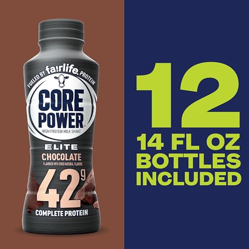 Core Power Elite High Protein Shake, Chocolate, 14oz, 12 Pack N930