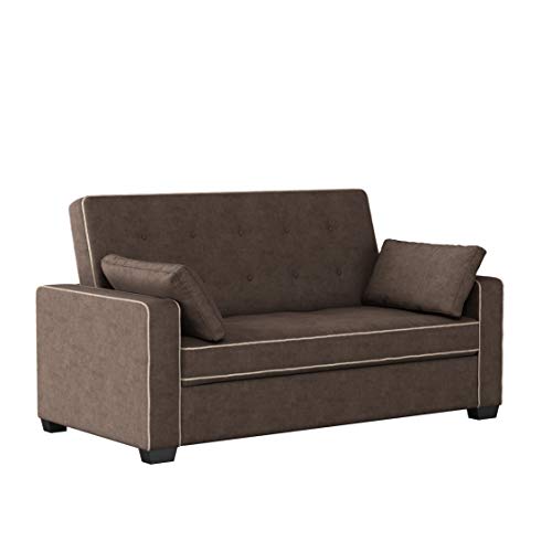 Serta Ainsley Convertible Sleeper Sofa Queen Size Navy Velvet V951