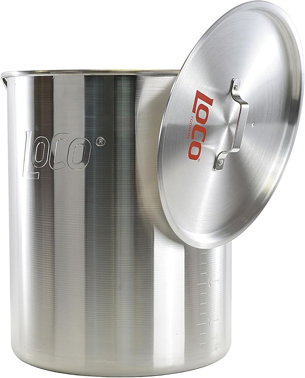 Loco Cookers 30 Quart Aluminum Pot with Basket, Lid and Lift Hook M1457