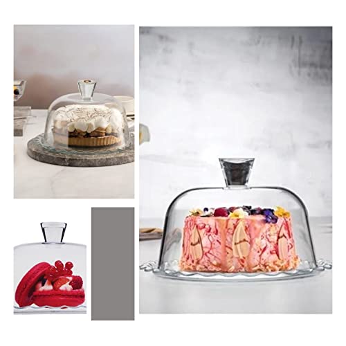 Glass Cake Stand with Dome 10 inch Serving Platter P128