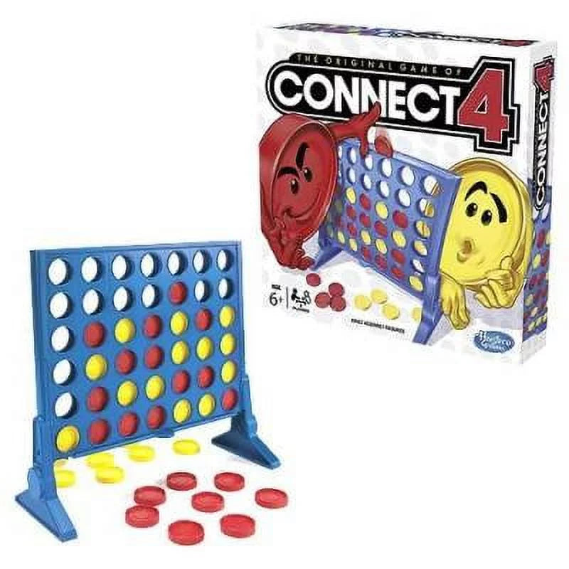 Connect 4 Classic Grid Strategy Board Game for Kids and Family D4552