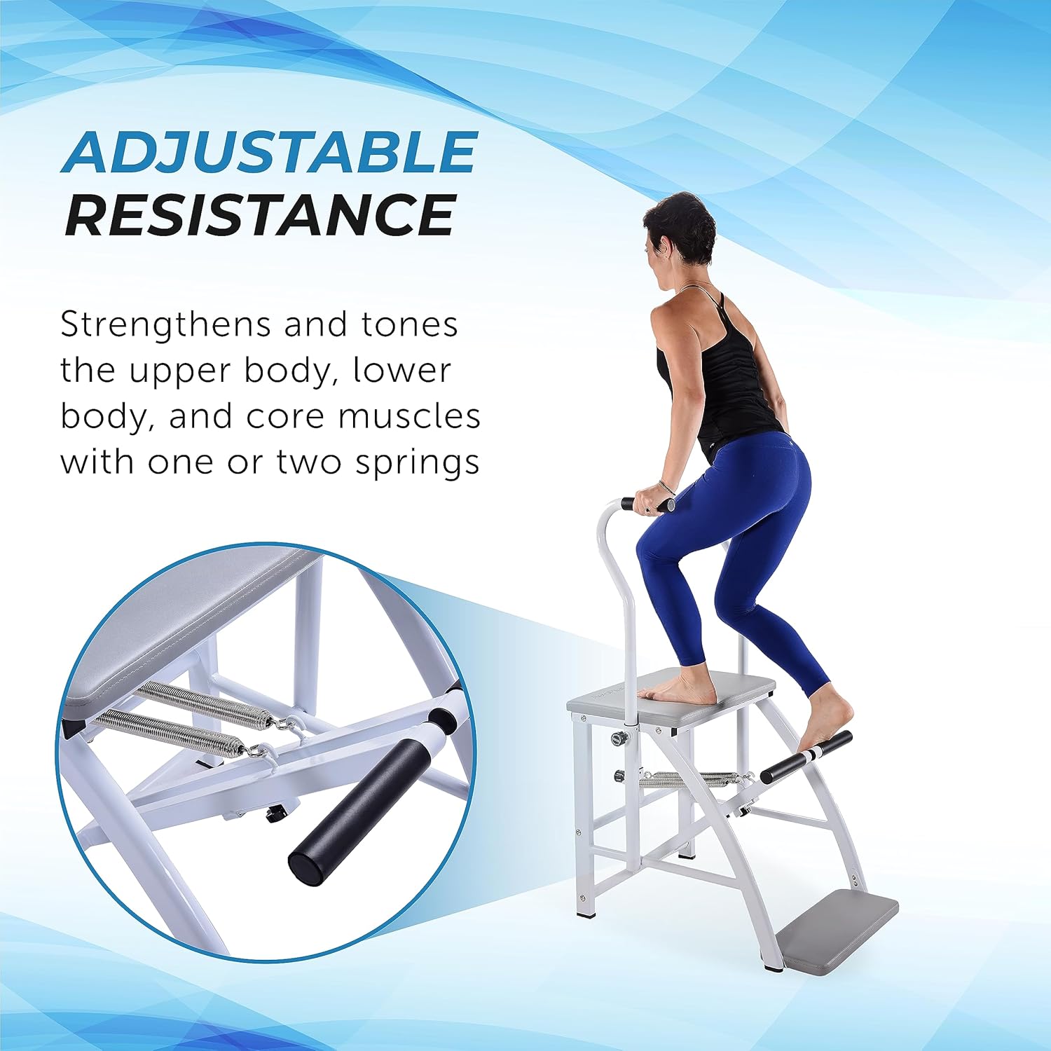 AeroPilates Precision Pilates Chair - Home Gym Workout Machine P769451