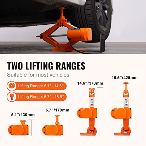 VEVOR Electric Car Jack 3 Ton 12V Scissor Jack with Remote Control P4998