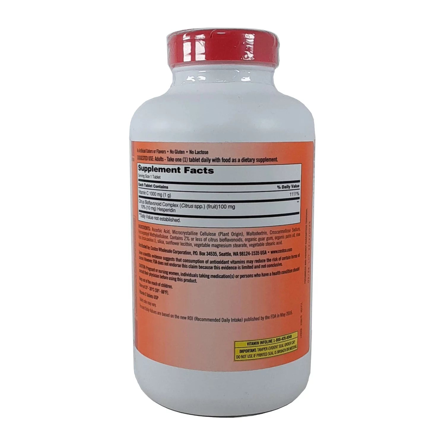 Kirkland Signature Vitamin C 1000 mg, 500 Tablets V264738