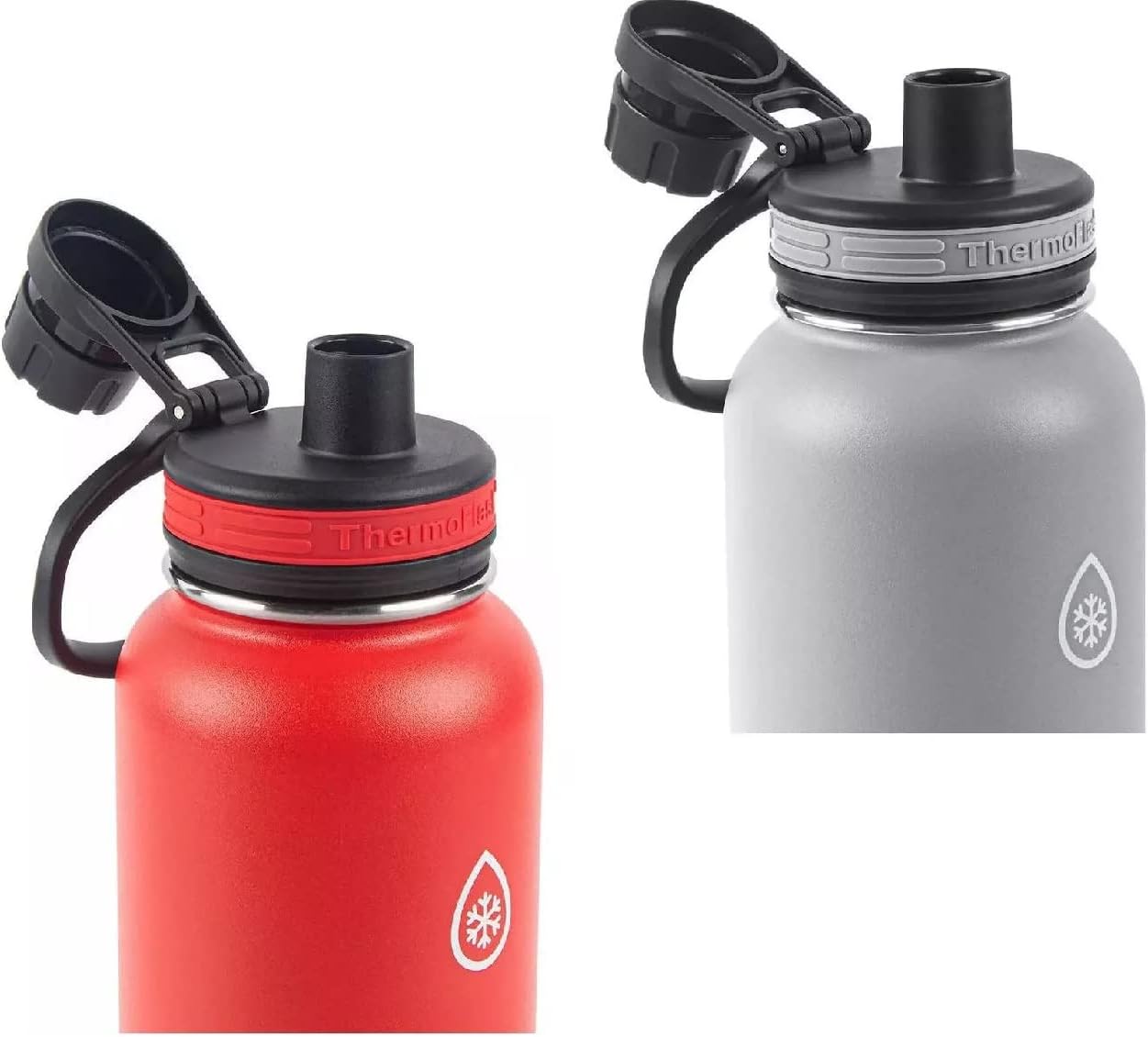 Thermoflask Stainless Steel 40oz Straw/Spout Lid, 2-packv
