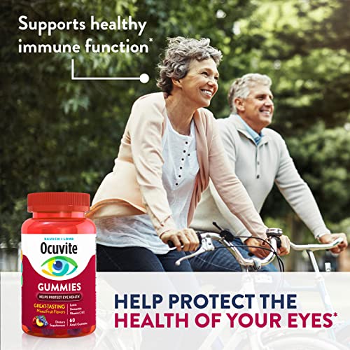 Ocuvite Vitamin & Mineral Supplement Adult Gummies, Mixed Fruit, 60 Count U829433