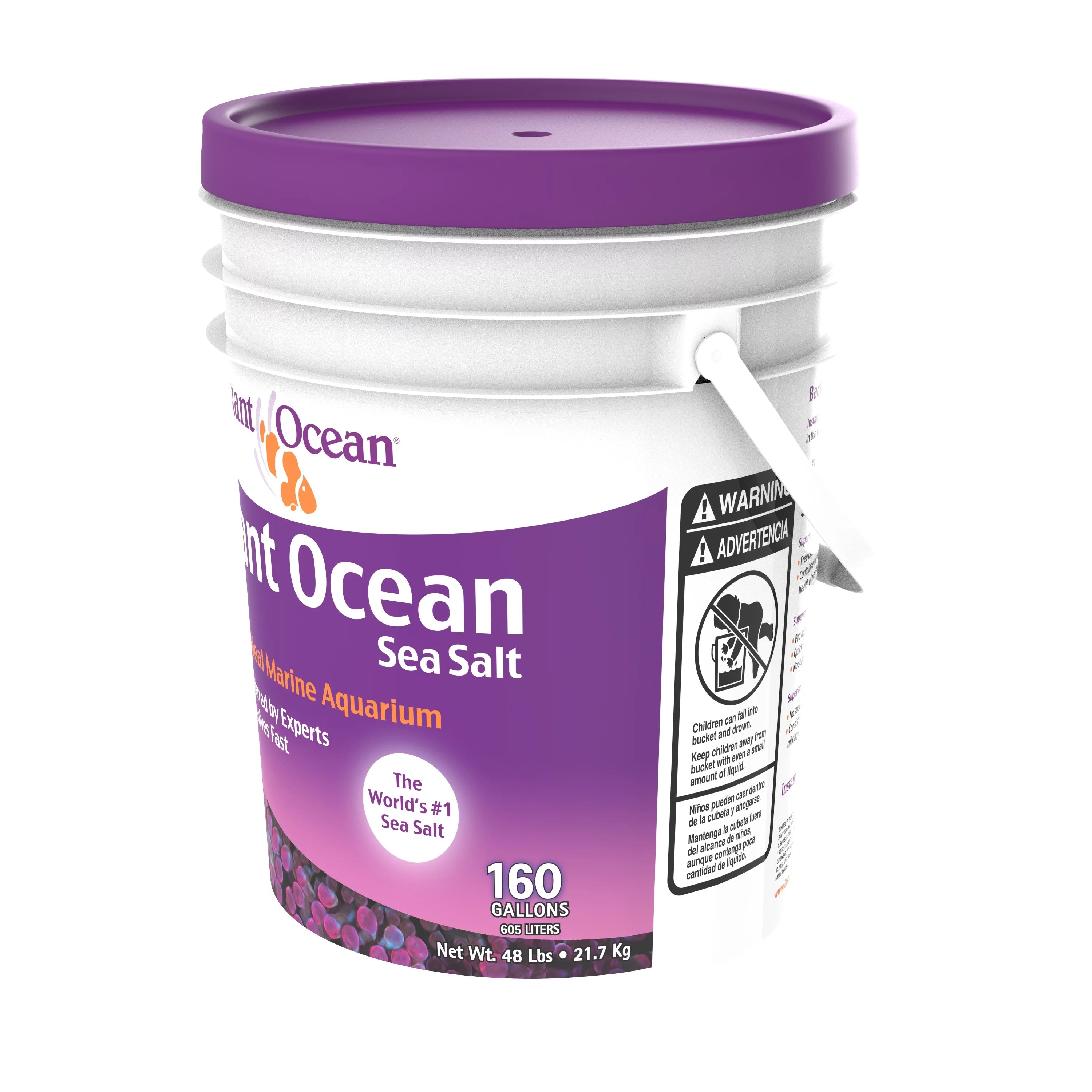 Instant Ocean Sea Salt for Marine Aquariums, 160 gal O143