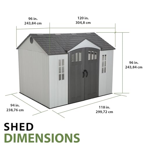 Lifetime 10 x 8 Ft. Outdoor Storage Shed F848