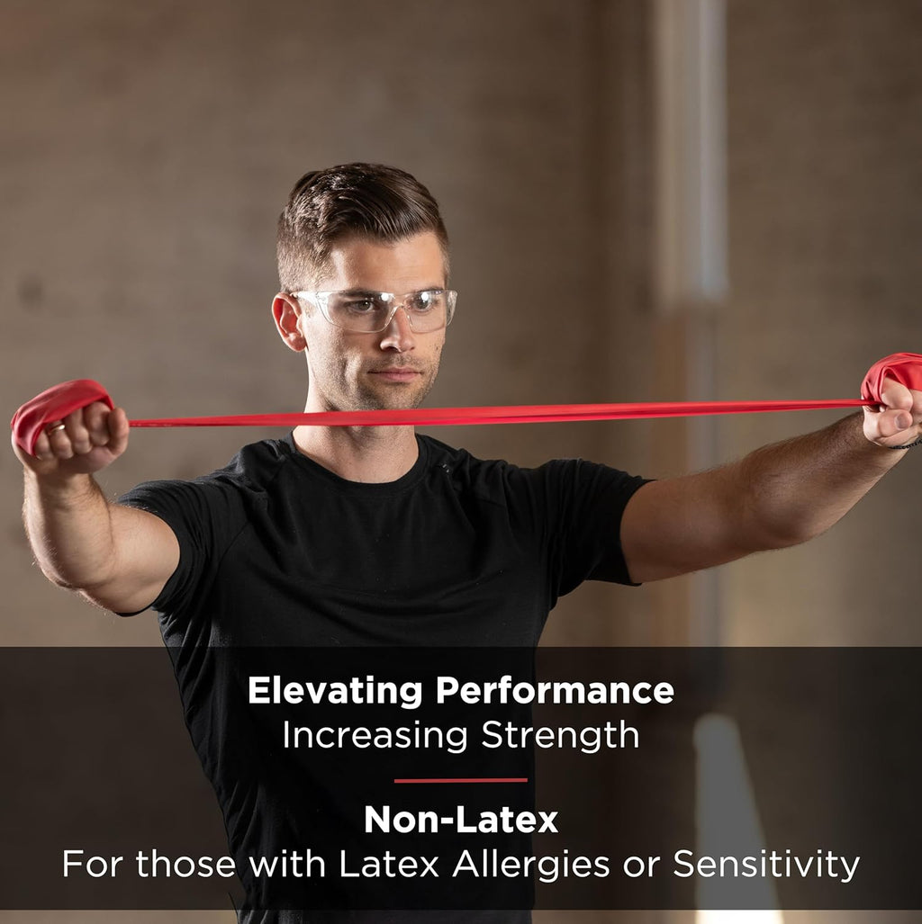 THERABAND Resistance Bands Set, Non-Latex, Strength Training, Beginner F9054