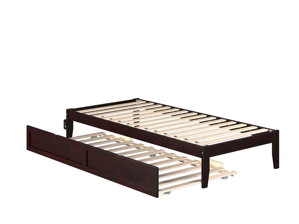AFI Colorado 14" Twin XL Wood Platform Bed Frame with Trundle, Espresso W709