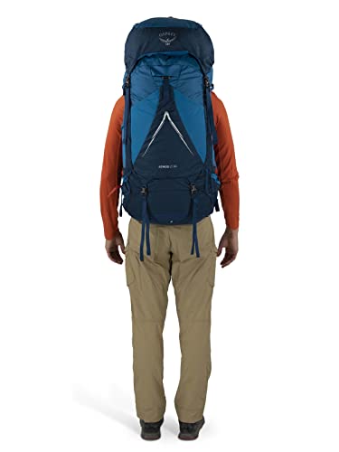 Osprey Atmos AG LT 65L Men's Backpacking Backpack, Black, L/XL Y592