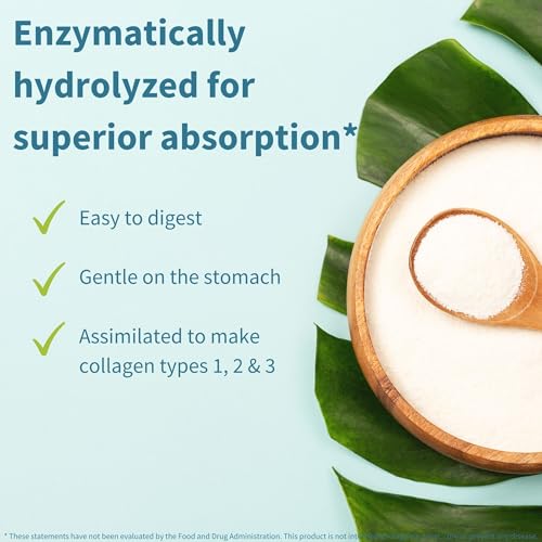 Pure & Essential Grass Fed Hydrolyzed Bovine Collagen Peptides, Types 1, 2 & 3, 40 Servings T2812