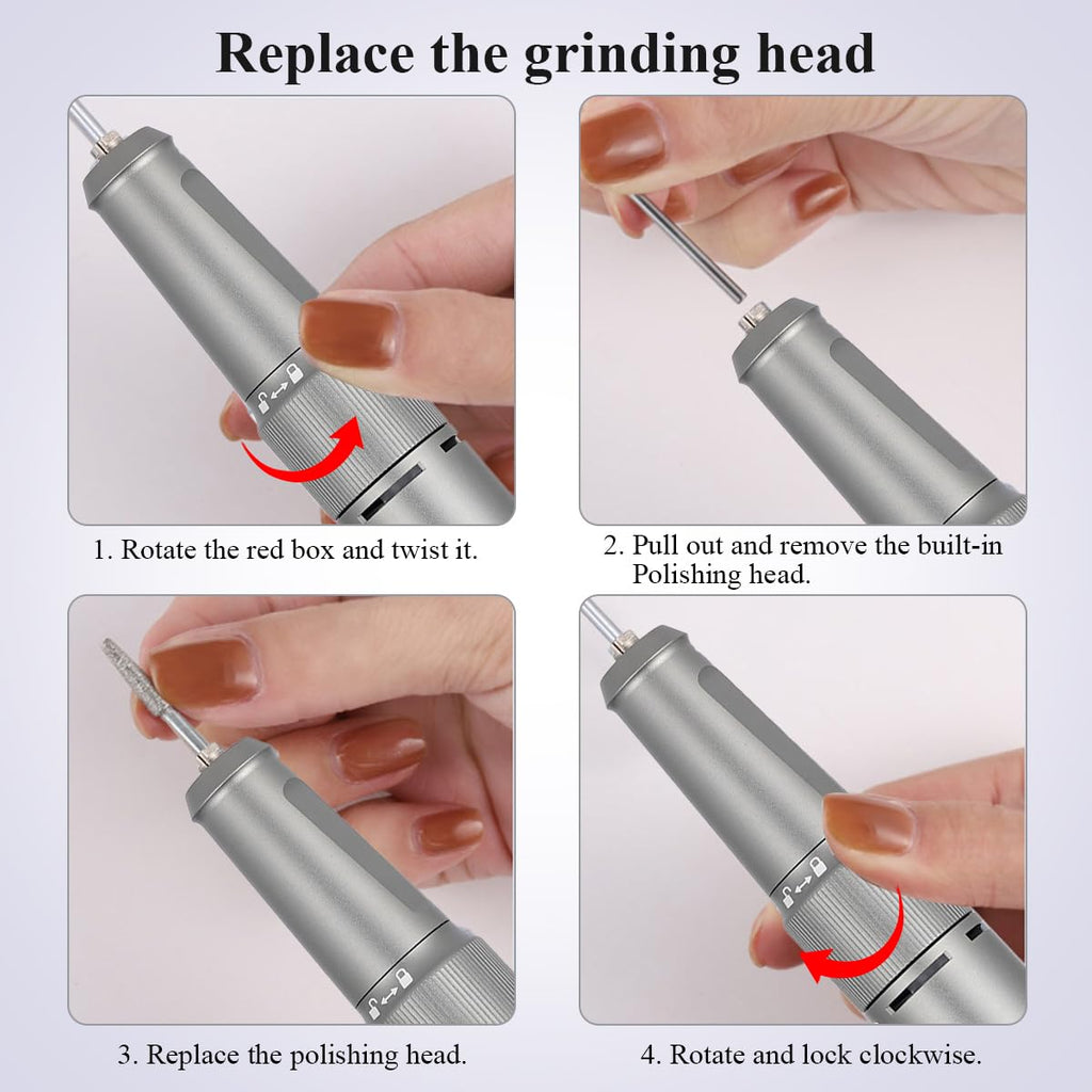 Rechargeable Electric Nail Drill for Acrylic Nails, Manicure & Pedicure V72970
