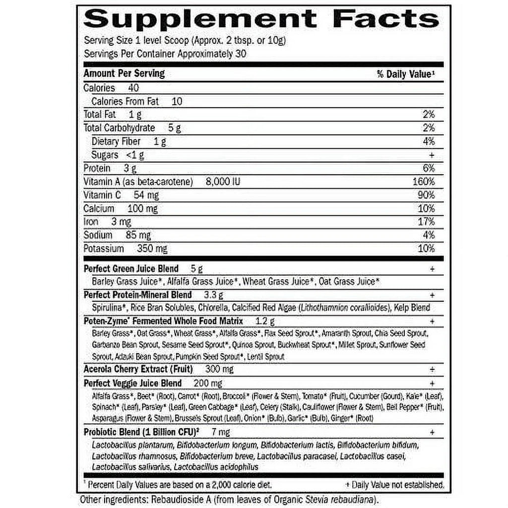 Garden of Life Perfect Food Original Super Greens 10.58oz R711654