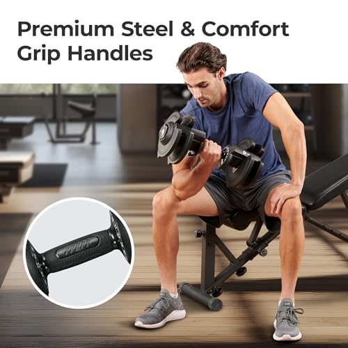 Lifepro Adjustable Dumbbells 6-in-1 Weight Set for Home Gym M303975